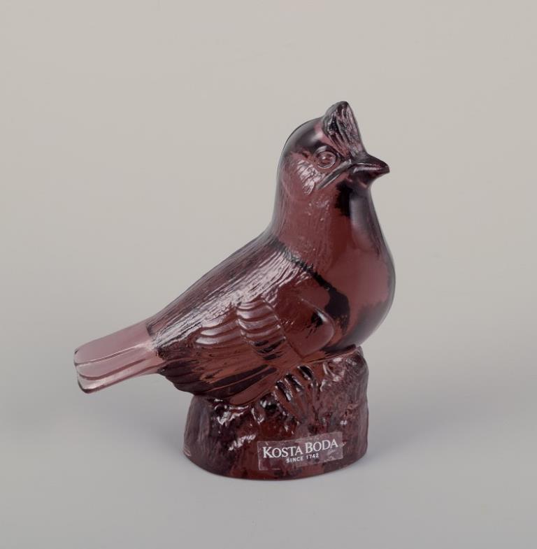 Paul Hoff for Kosta Boda / Svenskt Glas, four figurines in art glass. WWF. In Excellent Condition For Sale In Copenhagen, DK