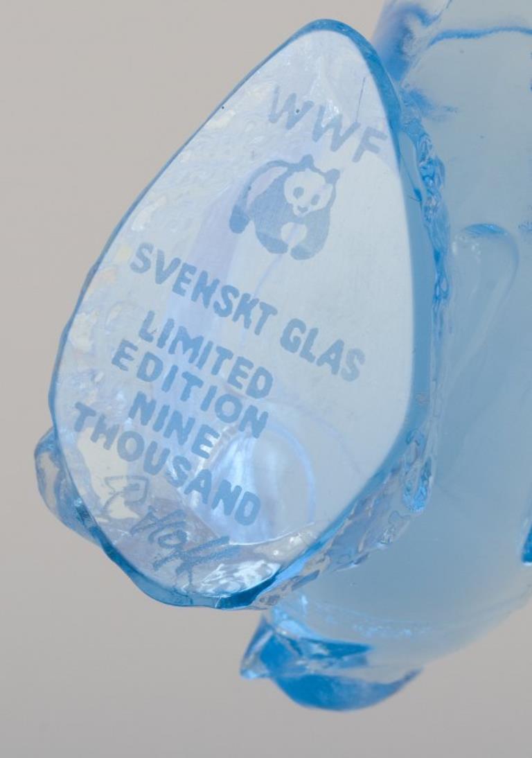 Paul Hoff per Kosta Boda / Svenskt Glas, quattro statuette in vetro artistico. WWF. in vendita 1