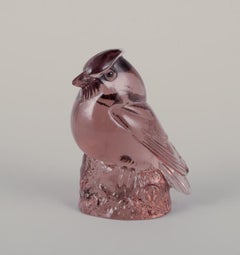 Paul Hoff for Kosta Boda / Svenskt Glas, three figurines in art glass. WWF.