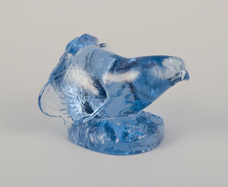Verre d'art Paul Hoff pour Kosta Boda / Svenskt Glas, trois figurines en verre d'art. WWF. en vente