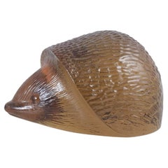 Paul Hoff for Kosta Boda / WMF. Art glass figurine of a hedgehog. 1976