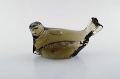 Paul Hoff for Svenskt Glass, 3 Art Glass Figures, WWF