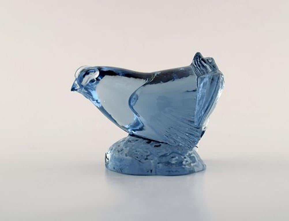 Swedish Paul Hoff for Svenskt Glas, 5 Birds in Art Glass, WWF