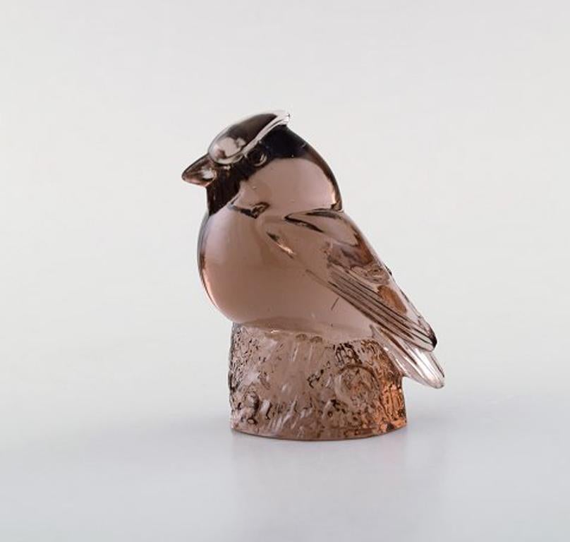 Paul Hoff for Svenskt Glas, 5 Birds in Art Glass, WWF In Excellent Condition In Copenhagen, DK