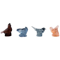 Paul Hoff for Svenskt Glas, 5 Birds in Art Glass, WWF