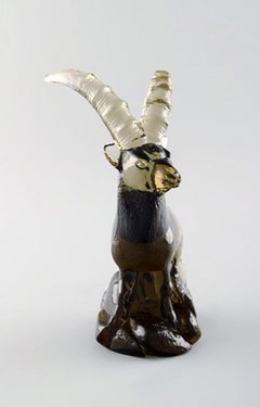 Paul Hoff for "Svenskt Glass", Five Art Glass Figures, WWF