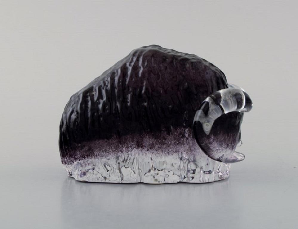 Paul Hoff für „Svenskt Glass“, fünf Kunstglasfiguren, WWF, Mitte des 20. Jahrhunderts (Skandinavische Moderne) im Angebot