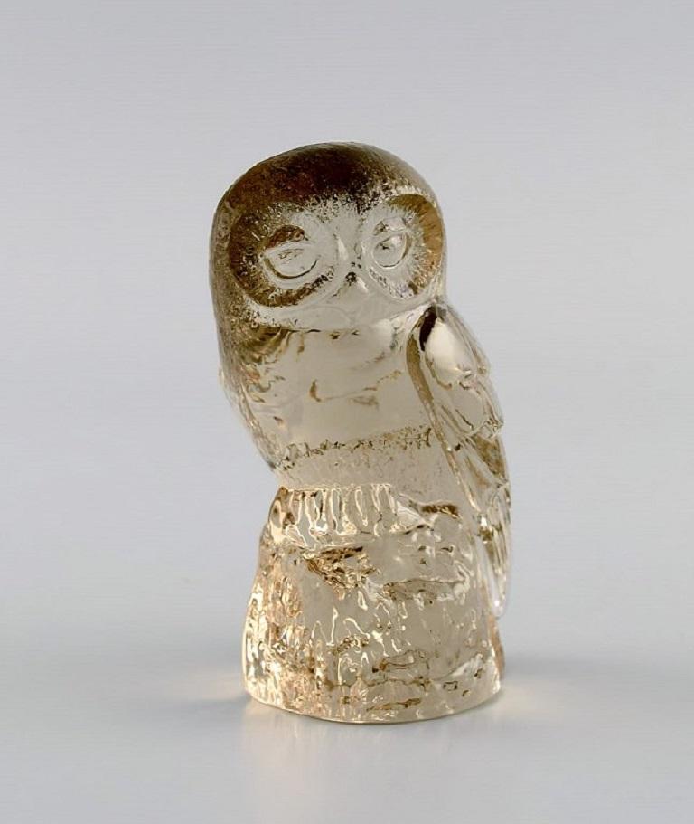 Late 20th Century Paul Hoff for Swedish Glass, Seven Birds in Art Glass, Wwf, 1980s For Sale