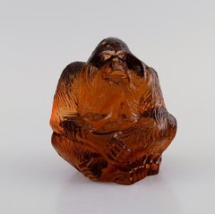 Paul Hoff for Swedish Glass, Three Figures in Art Glass, WWF, 1970s