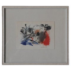 Lithographie couleur Paul Holsby, 1962, encadrée