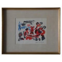 Lithographie Yster lek, 1967, encadrée