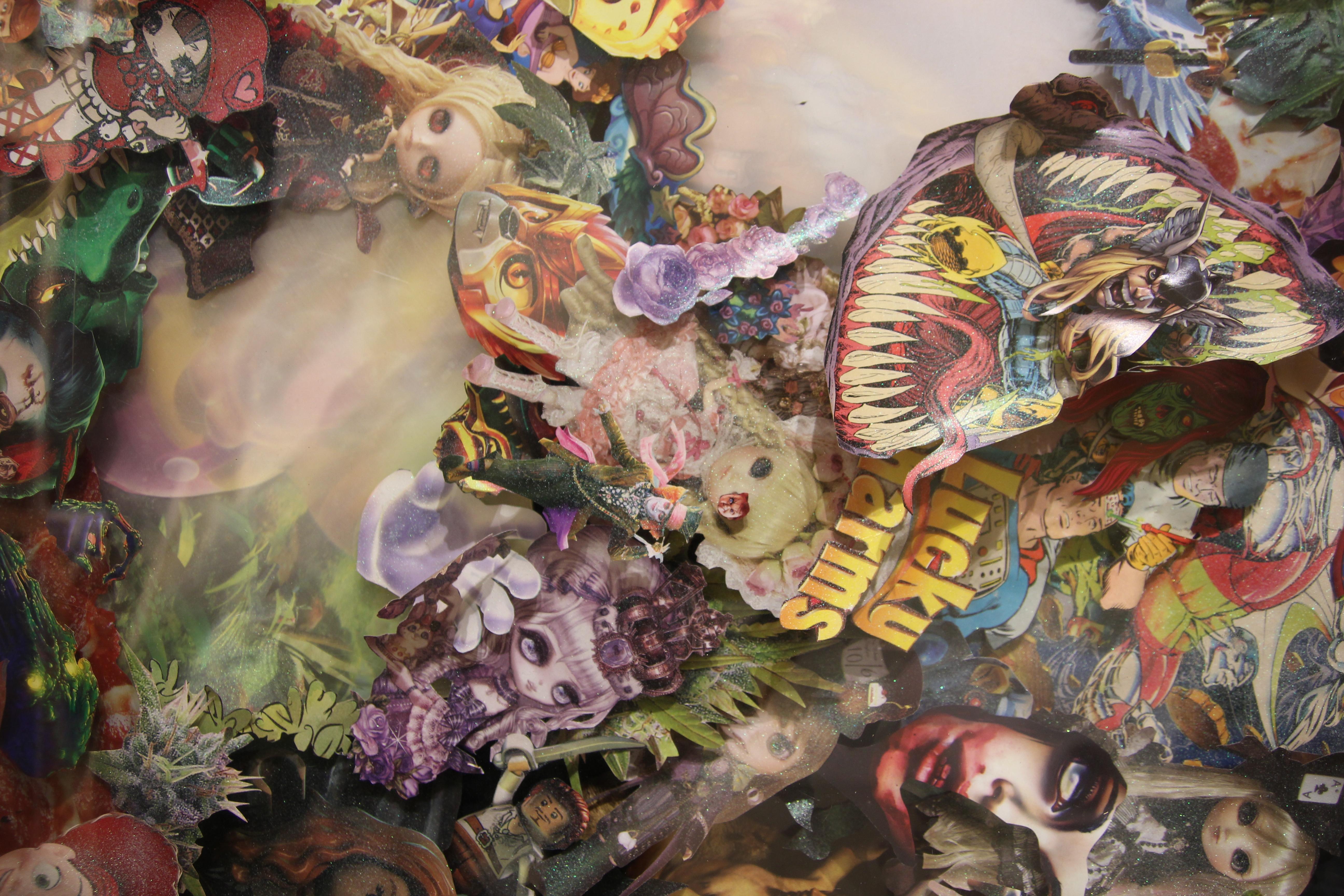 three dimensional collage