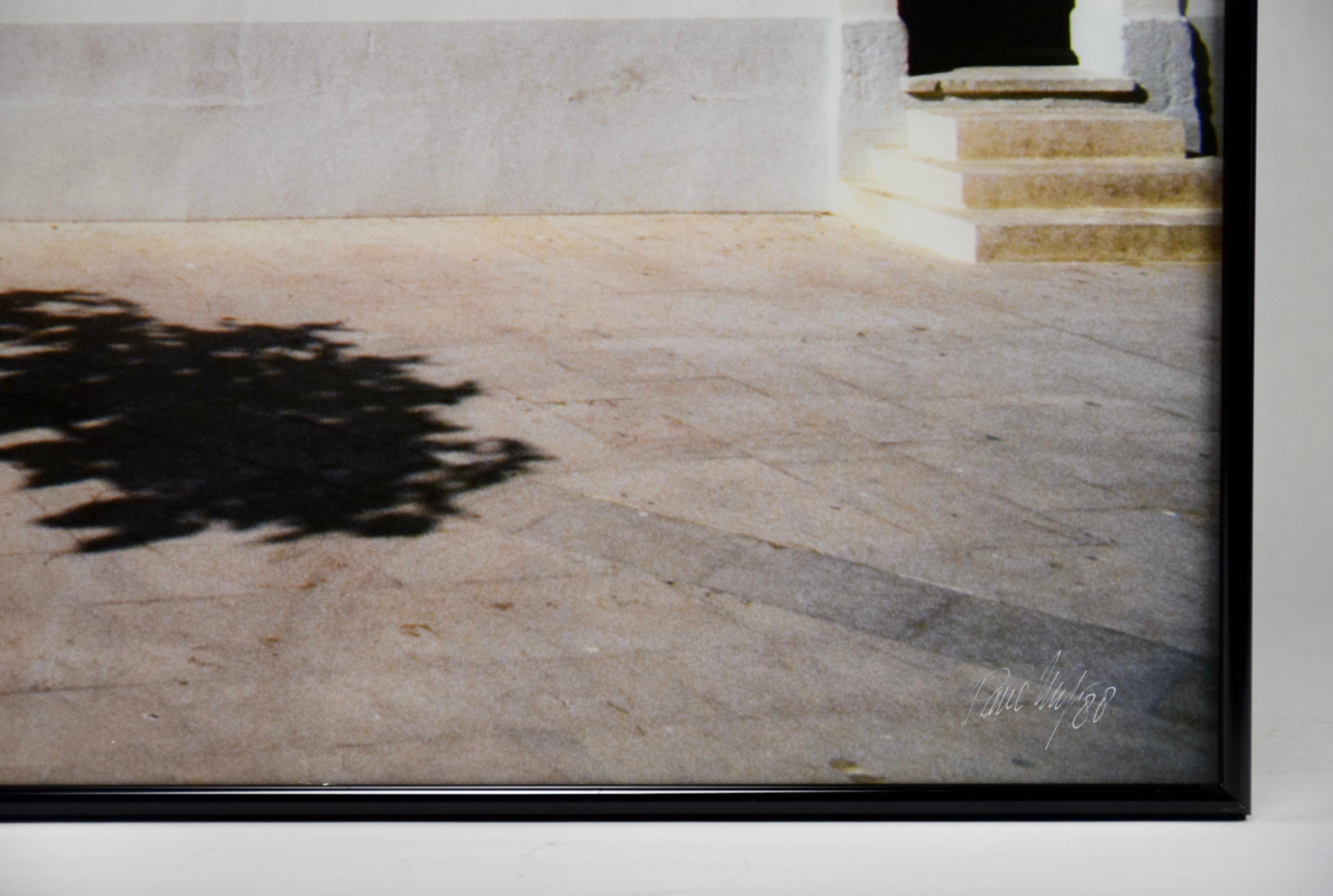 Paul Huf — Signed Photograph, 1988

Dimensions: 99 × 66 × 2 cm (approx. 39 × 26 × 0.8 in)

Signed: Yes — signed on the front (lower right) and again on the reverse

Condition: Good overall vintage condition with minor wear consistent with