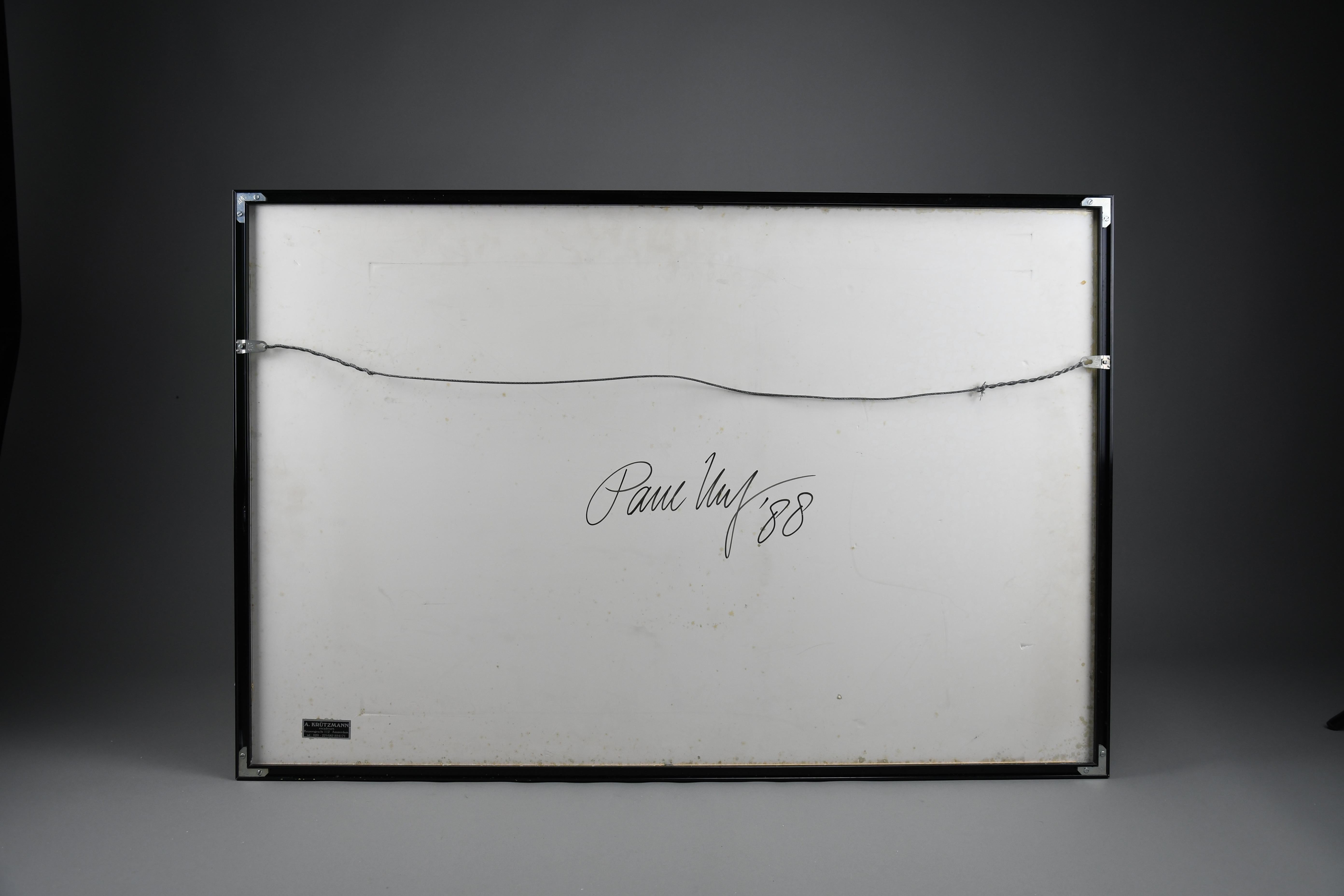 Paul Huf big 1988 signed photograph Bon état - En vente à Weesp, NL