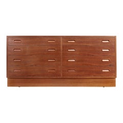 Paul Hundavad 8-Drawer Danish Modern Teak Dresser