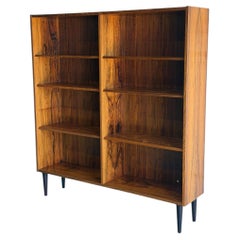 Paul Hundevad Danish Rosewood Open Bookcase Mid-Century Modern 1960s