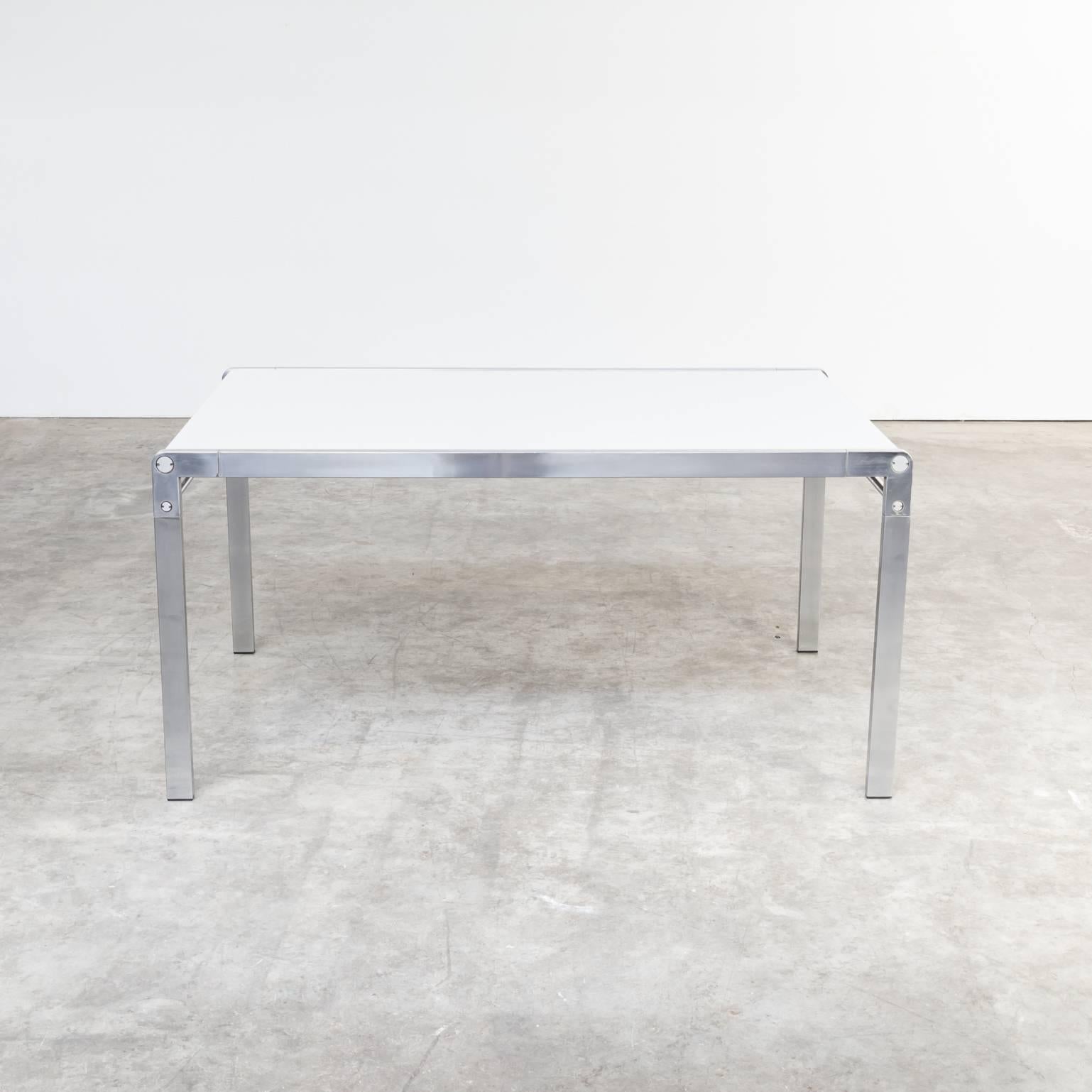 Chrome Paul Ibens & Claire Bataille TE 21 Dining Table for ’t Spectrum For Sale