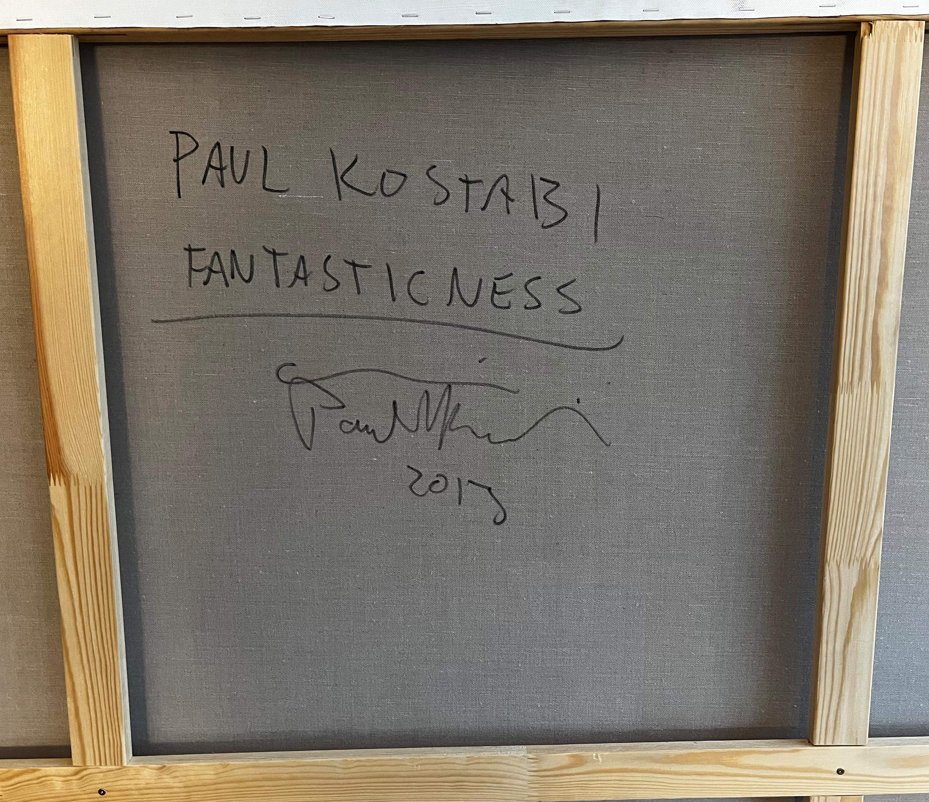 Costi di spedizione su richiesta
Paul Kostabi: Vendita di quadri colorati a tecnica mista:

Questa vibrante opera d'arte a tecnica mista cattura lo stile caratteristico di Paul Kostabi: audace, caotico ed evocativo. Combinando acrilico, vernice