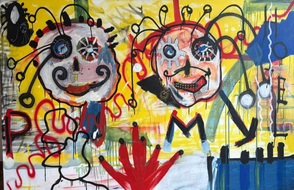 Paul Kostabi - Pittura Fantastica - Painting di Paul Indrek Kostabi