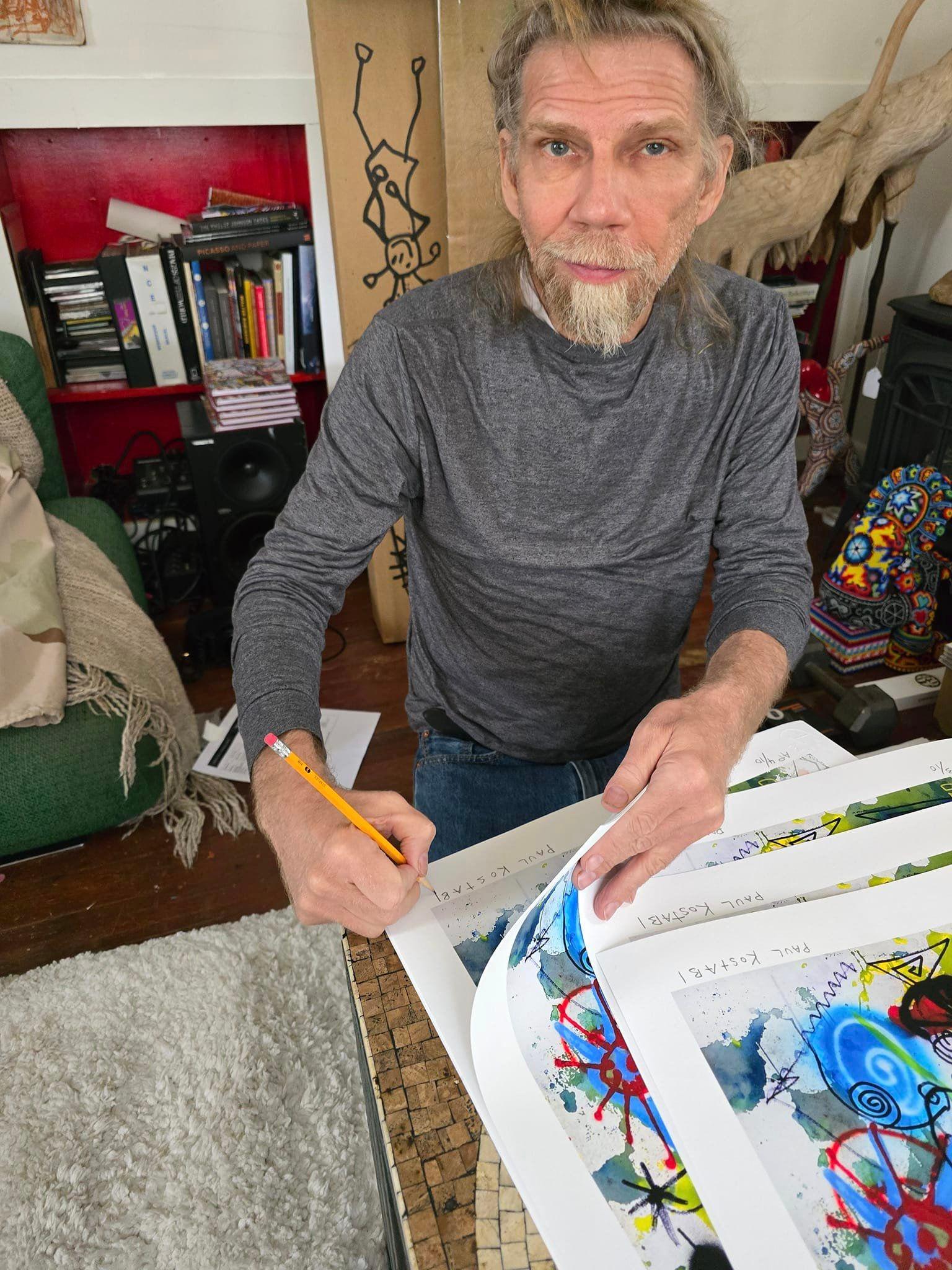 Kostabi, Paul - Sunshine of My Life, EDITION 24 (letzte Exemplare), handsigniert - American Modern Print by Paul Indrek Kostabi