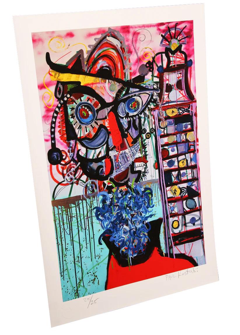 Kostabi, Paul - Unable To Fall Into The Dream - NEUE EDITION 2025 - handsigniert - Print by Paul Indrek Kostabi