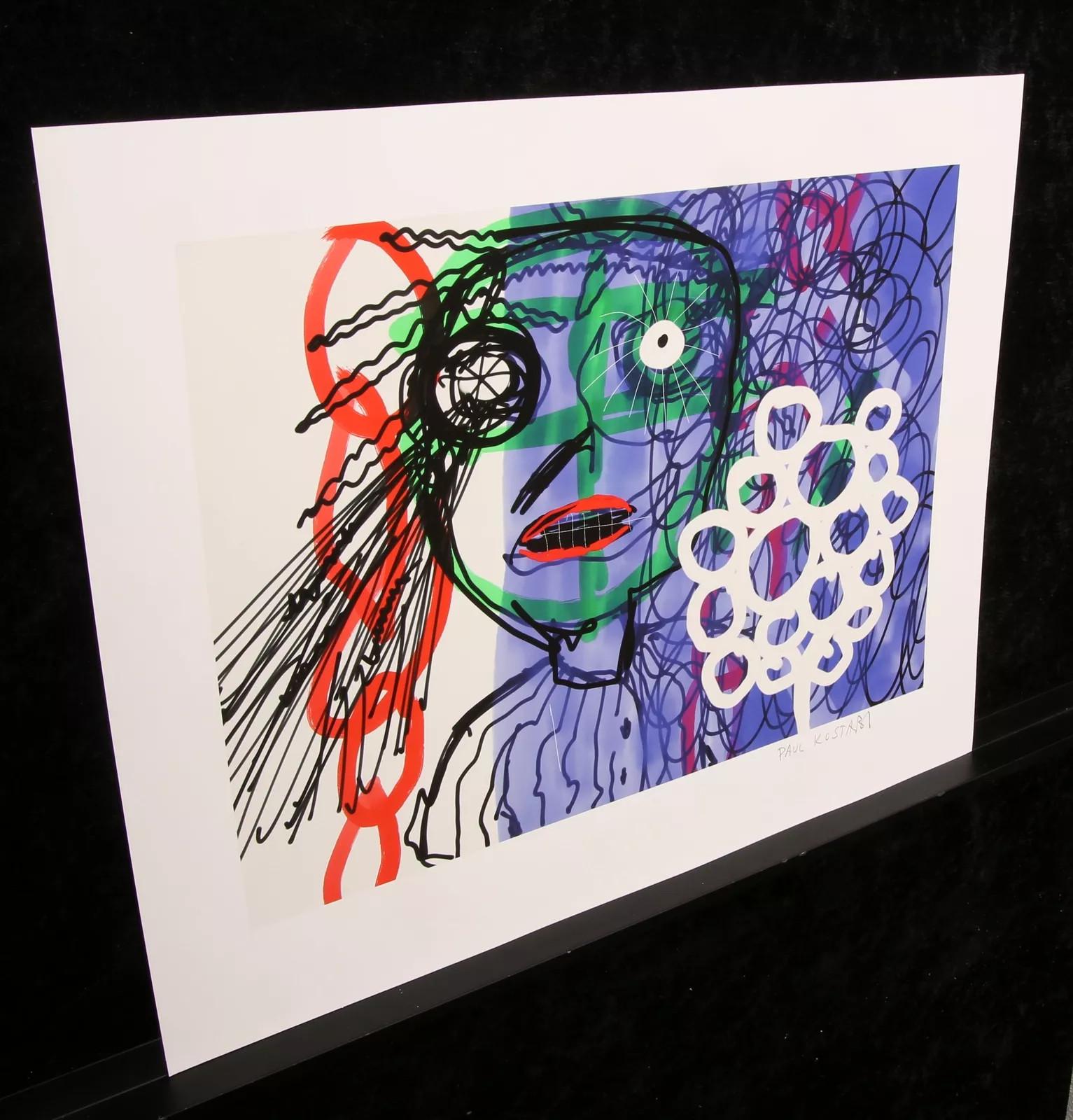 Giclee on handmade cotton paper
Year: 2016
Size: 19.68 x  24.01 inches (50 x 61cm)
Edition: 75, not individually numbered
Signed by hand
COA provided

Paul Indrek Kostabi (also known as Ena; born October 1, 1962 in Whittier, California is an