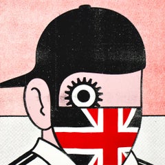 Paul Insect Clockwork Britain Red Screen Print, Limited Edition
