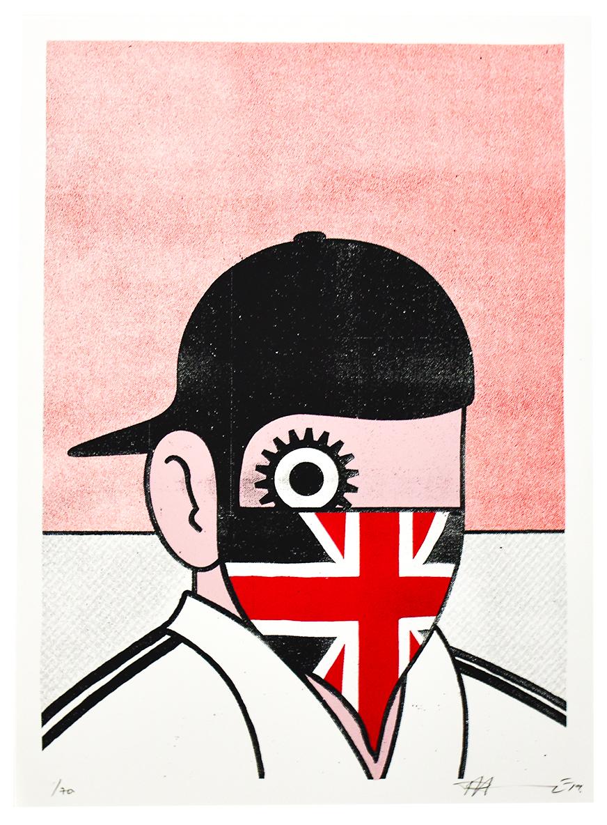 Paul Insect Clockwork Britain Red Screen Print, Limited Edition