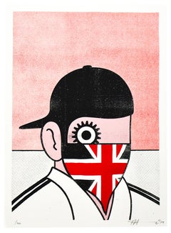 Paul Insect Clockwork Britain Red Screen Print, Limited Edition