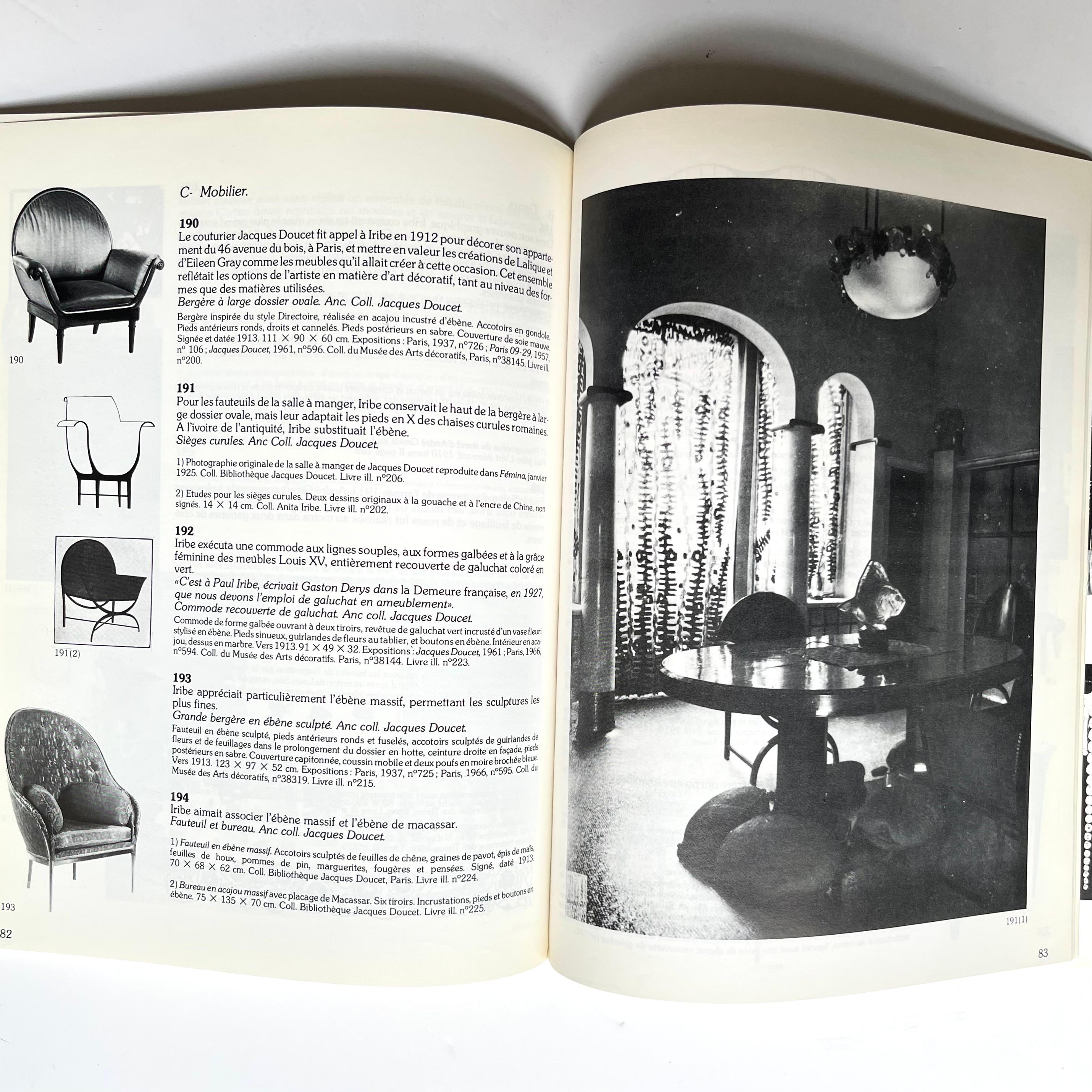 Published in 1983 by Atelier d’imprimerie de Forney. Text in French
Catalogue of the iconic Paul Iribe exhibition which took place from Oct. 6 to Dec. 31. 1983. Texts. Detailed description and history of the exhibited documents showing the influence