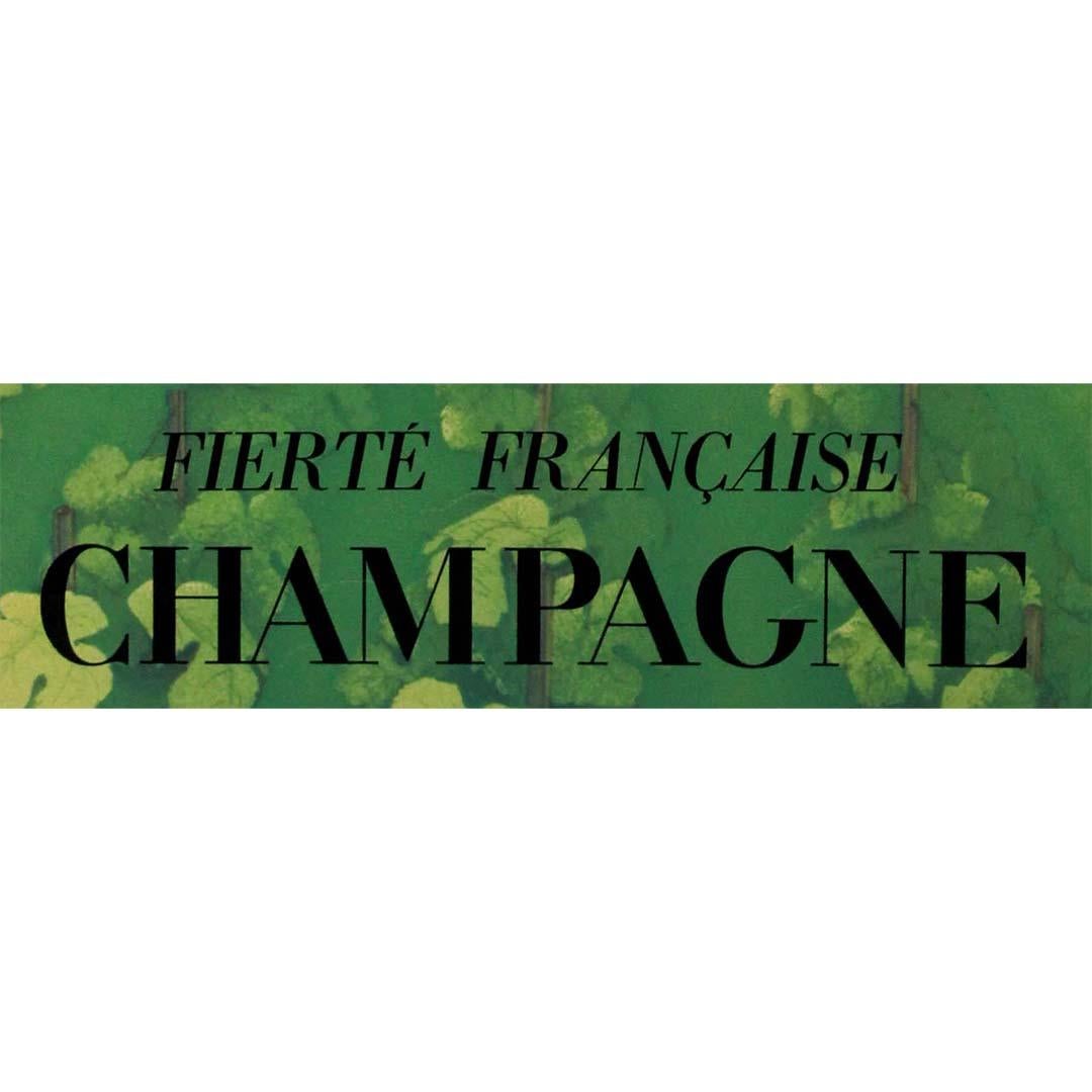 1932 original poster by Paul Iribe Fierté Française Champagne For Sale 2