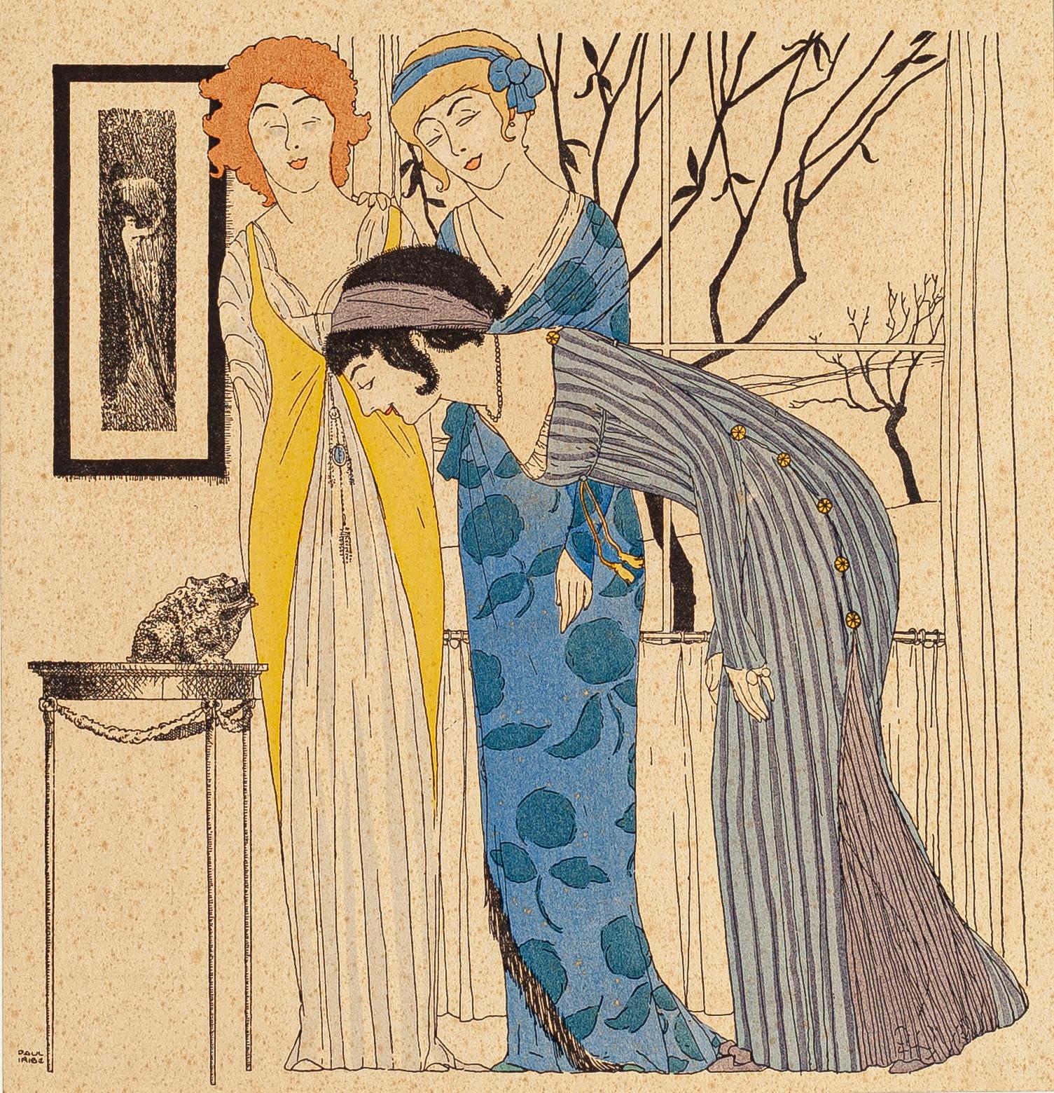 Modelos con Sapo - Plantilla de Paul Iribe - 1908