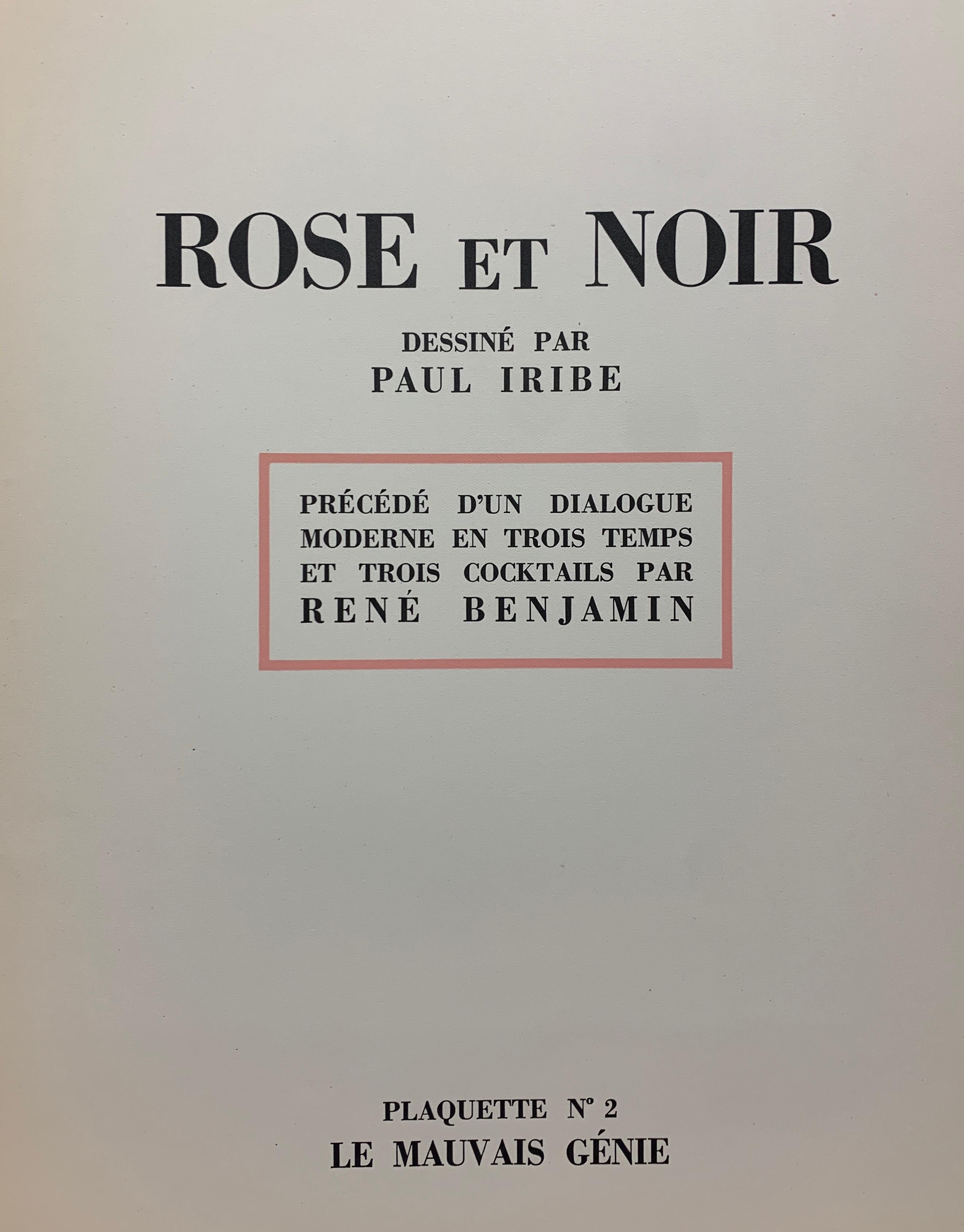 Rose et Noir - Art Deco Print by Paul Iribe