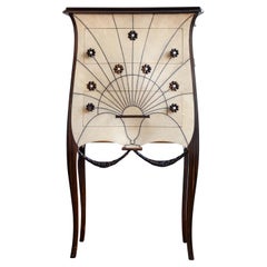 Paul Iribe Reproduction Art Deco Commode in Shagreen Leather