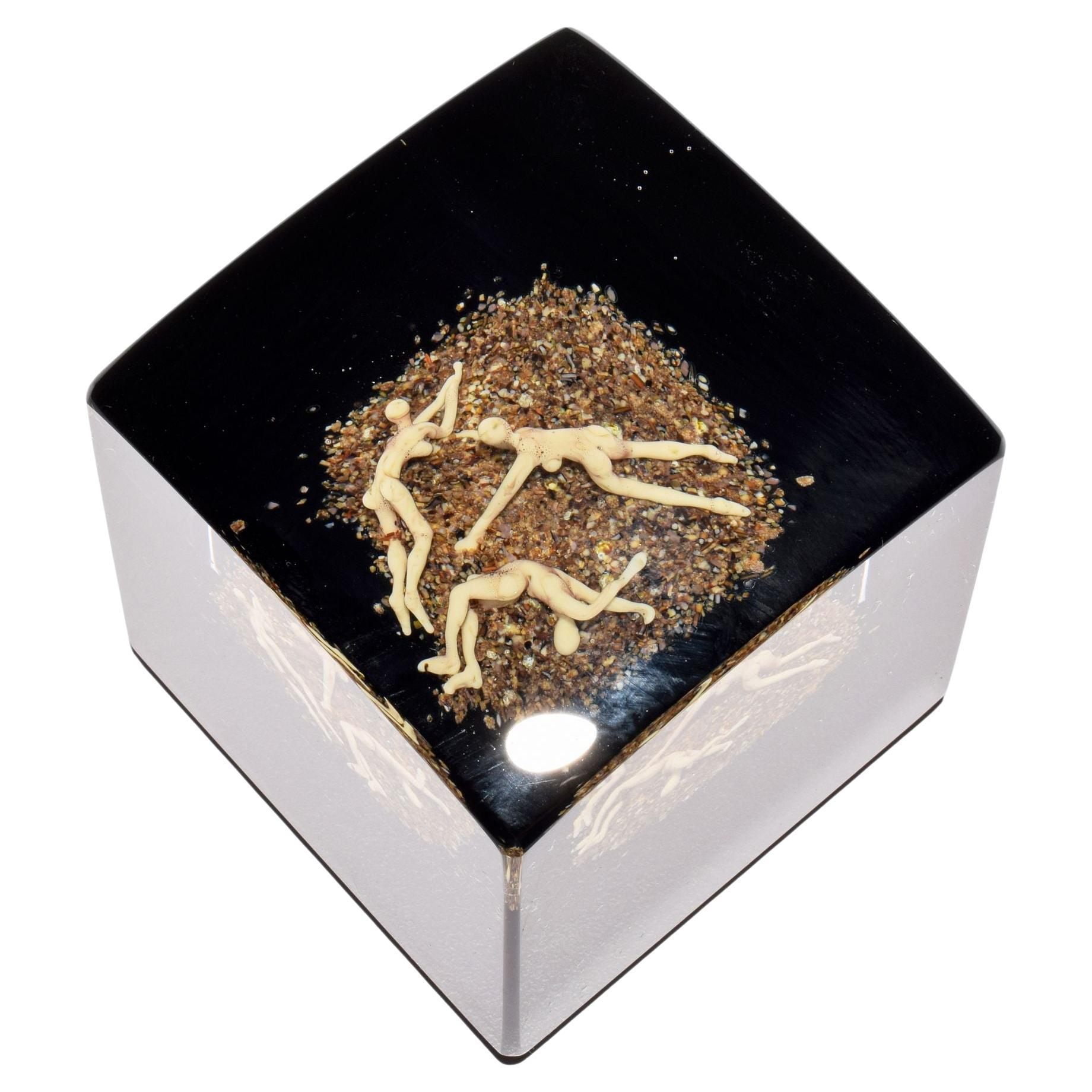 Paul J. Stankard Root People Paperweight