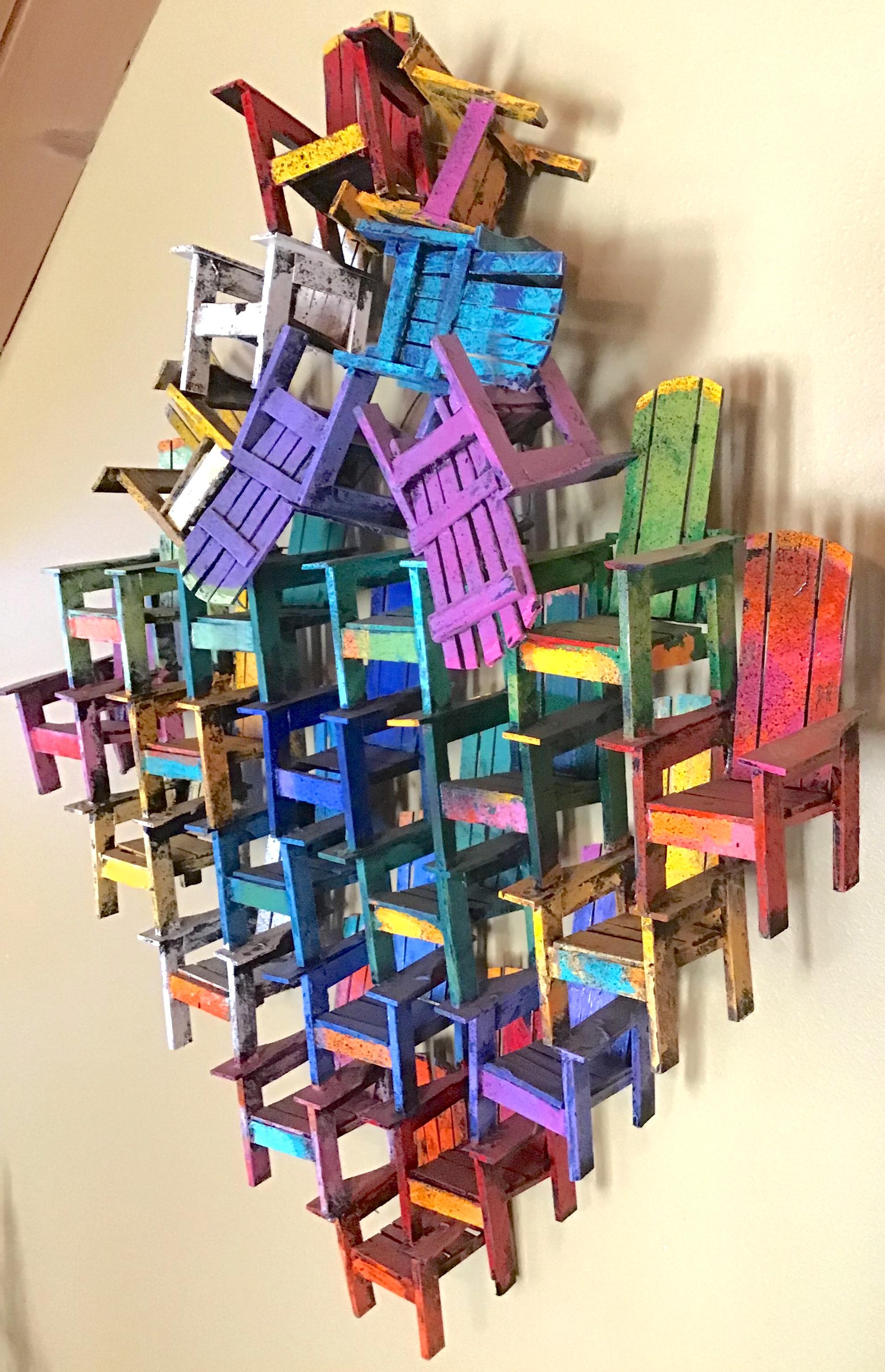 Chair Jumble - Pop Art Art by Paul Jacobsen