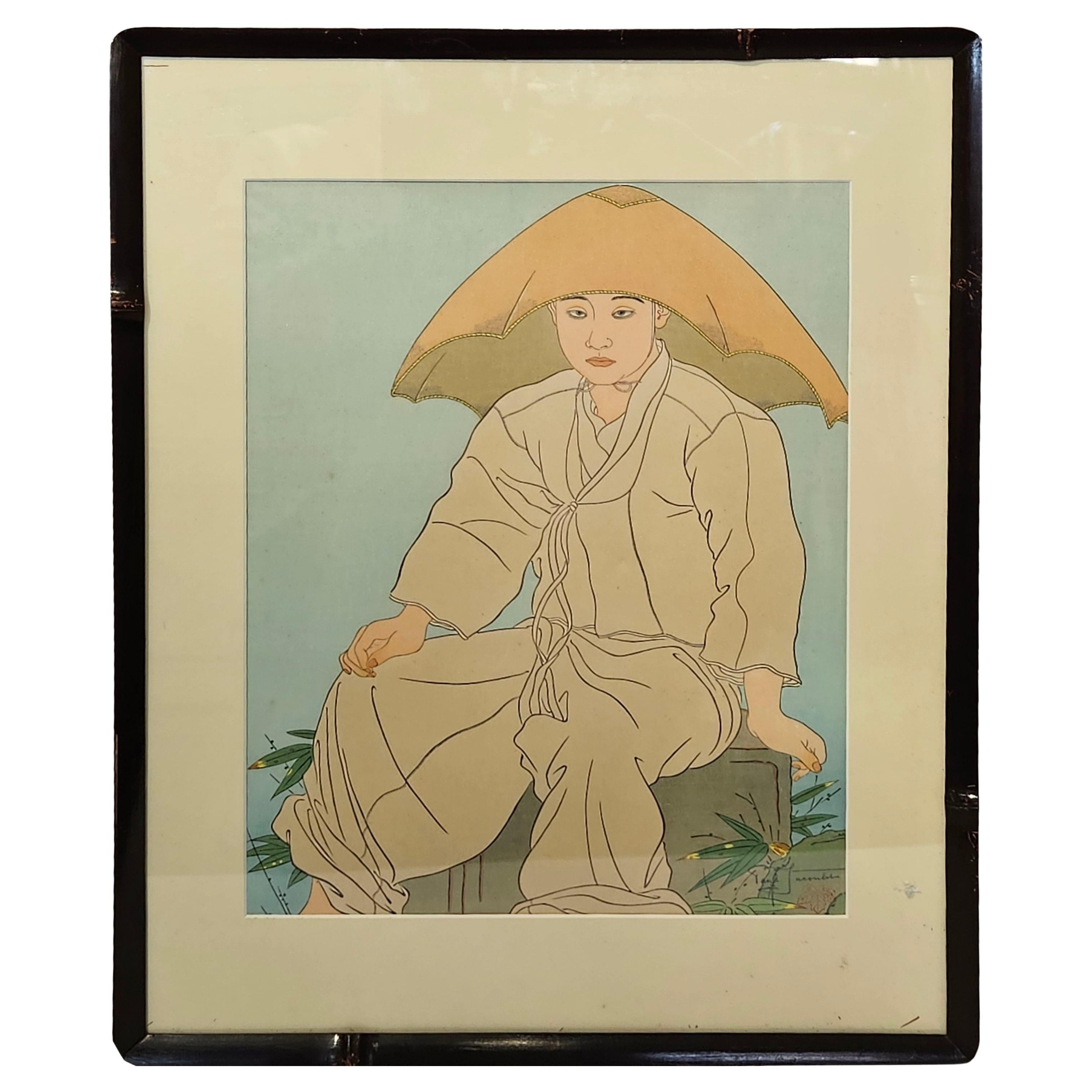 Paul Jacoulet, Le Fils Qui Vient De Perdre Son Pere. Seoul, Coree WB