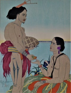 Amoureux a Tarang, Yap, Ouest Carolines (Amanti di Tarang, Yap, Caroline occidentali)