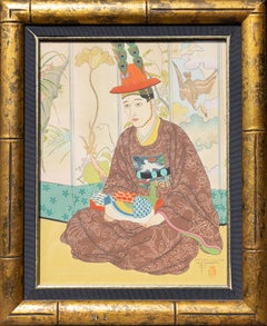 Paul Jacoulet Le Marie Seoul, Corée, Woodblock Print, 1950