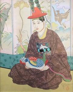 Paul Jacoulet La Mariée Seoul, Corée, Woodblock Print, 1950