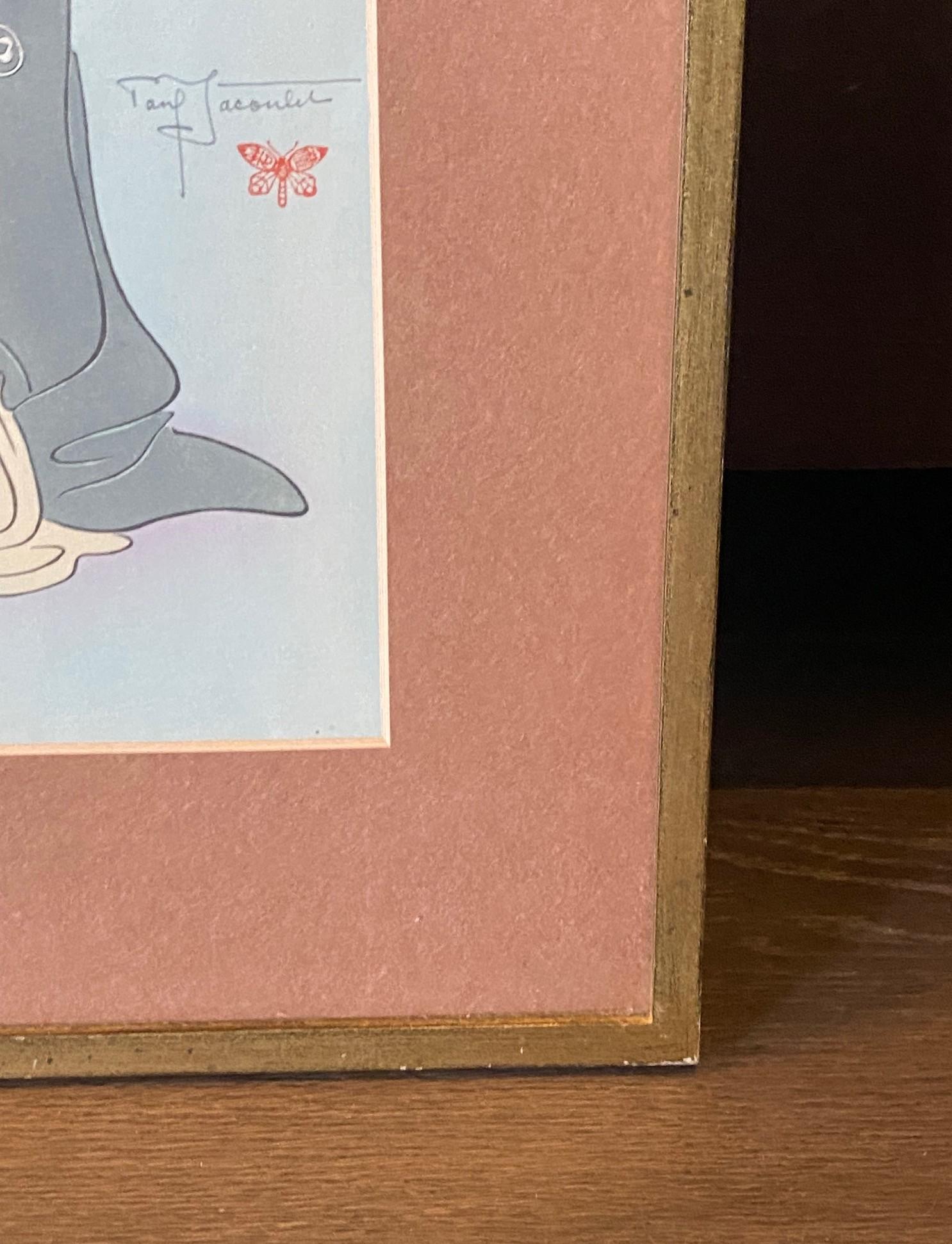 Paul Jacoulet Impresión xilográfica japonesa firmada Vieillad Au Chapelet, Kawadzu en venta 5