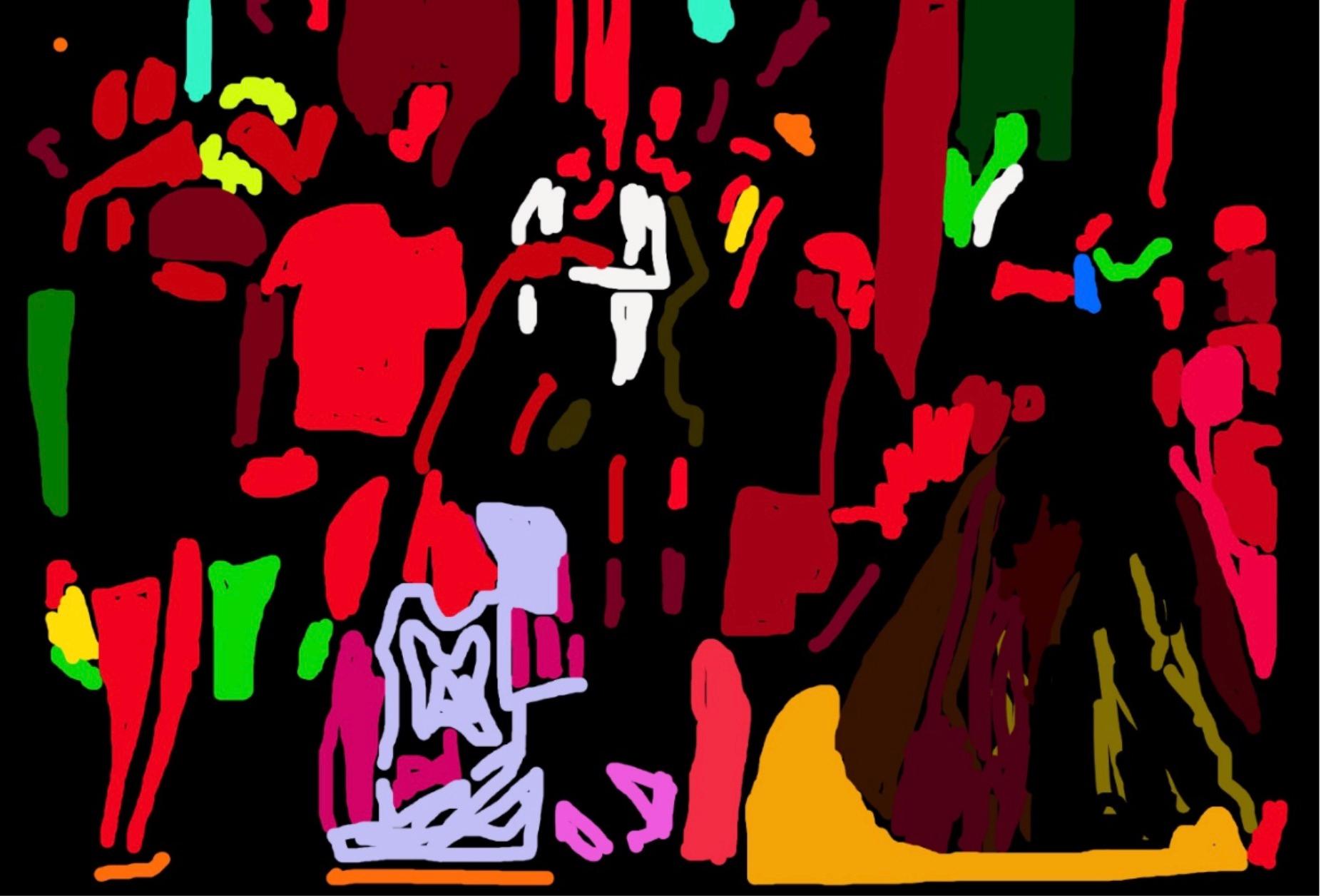 Abstract Print de Paul James Kearney - Ducky ama a Fanny (La taberna Royal Vauxhall)
