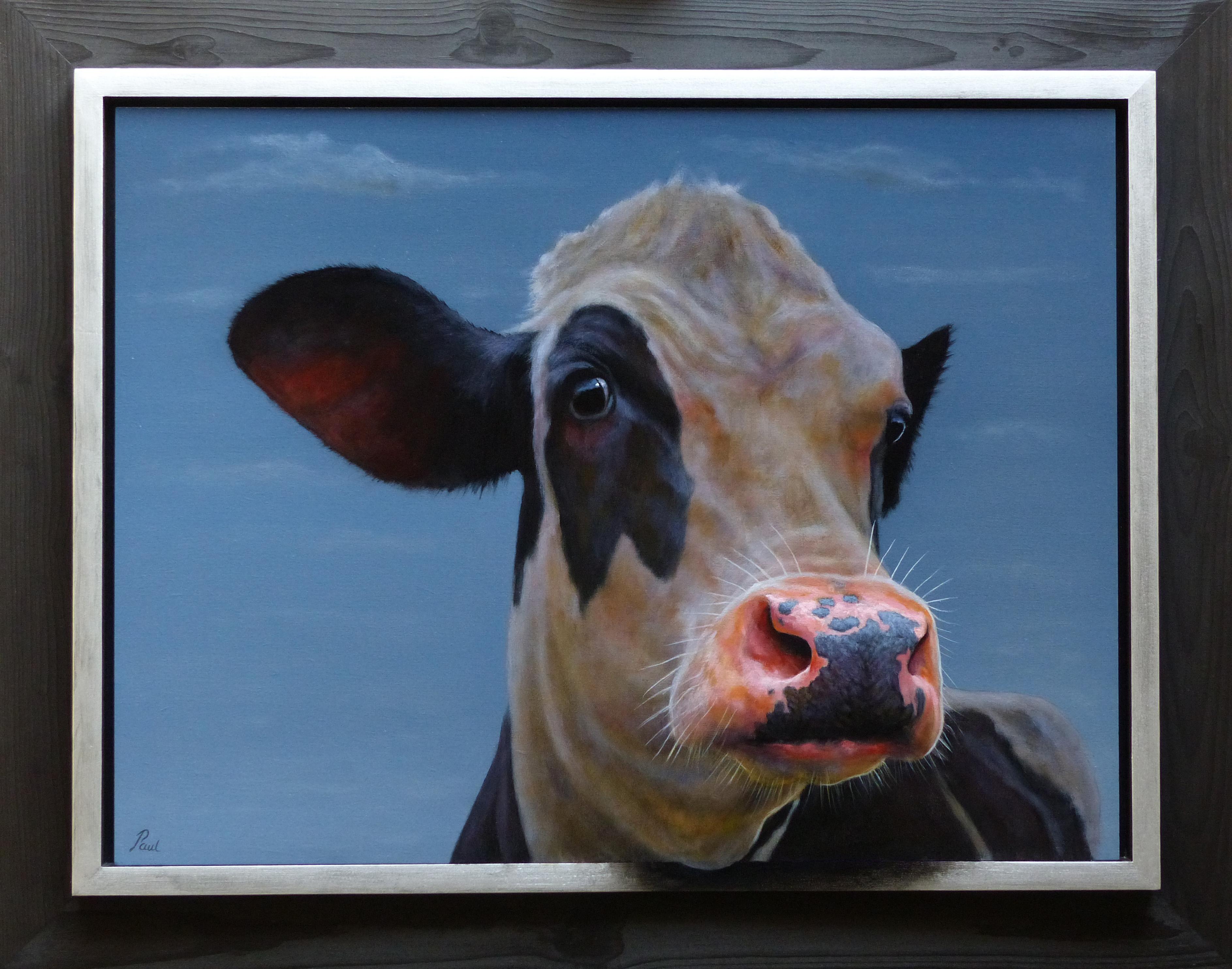 392. Portrait- original realism wildlife portrait oil painting-contemporary art