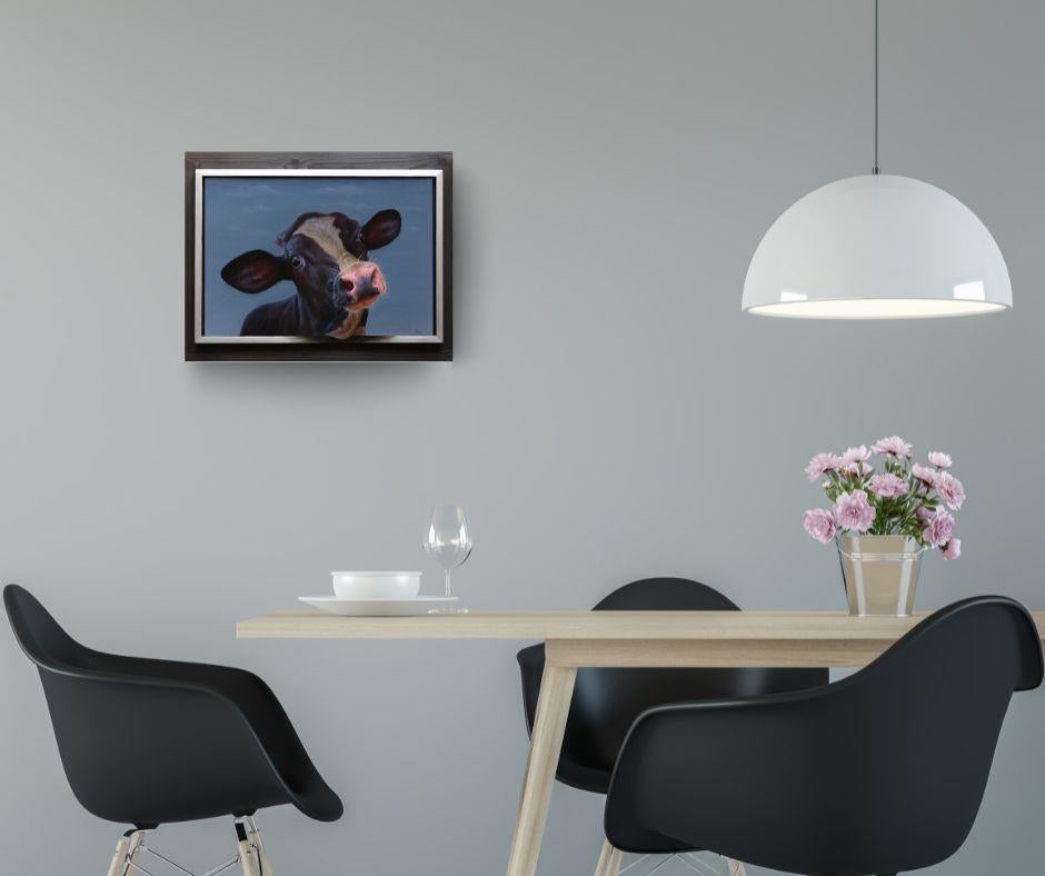 443. Portrait - original realism wildlife portrait oil painting-contemporary art - Realist Art by Paul Jansen