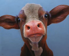 450. Portret- original realism wildlife portrait oil painting - contemporary art