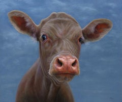 451. Portret- original realism wildlife portrait oil painting - contemporary art