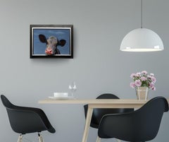 454. Portrait - original realism wildlife portrait oil painting-contemporary art