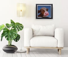 455. Portrait - original realism wildlife portrait oil painting-contemporary art