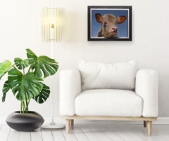 457. Portrait - original realism wildlife portrait oil painting-contemporary art