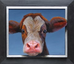 460. Portrait - original realism wildlife portrait oil painting-contemporary art